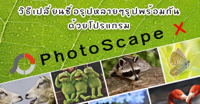 วิธีเปลี่ยนชื่อรูปหลายๆรูปพร้อมกันด้วยโปรแกรม PhotoScape X