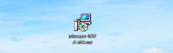 ตัวติดตั้งของโปรแกรม Inkscape