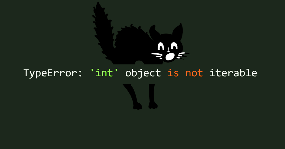 Python เจอ TypeError: 'int' object is not iterable  
