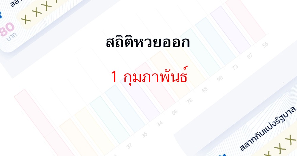 สถิติหวยออก 1 กุมภาพันธ์ย้อนหลัง 10 ปี, เลขไหนออกซ้ำมาดูกัน