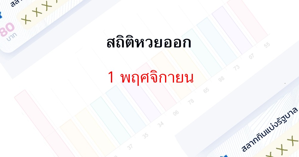 สถิติหวยออก 1 พฤศจิกายนย้อนหลัง 10 ปี, เลขไหนออกซ้ำมาดูกัน
