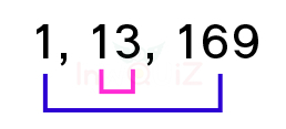 จำนวนสองจำนวนที่คูณกันได้ 169, ตัวประกอบของ 169