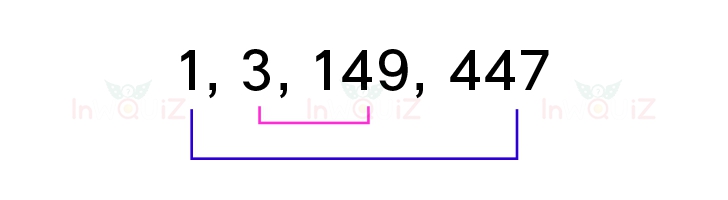 จำนวนสองจำนวนที่คูณกันได้ 447, ตัวประกอบของ 447